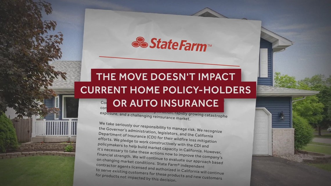 State Farm Stops New Applications For Home Insurance In California