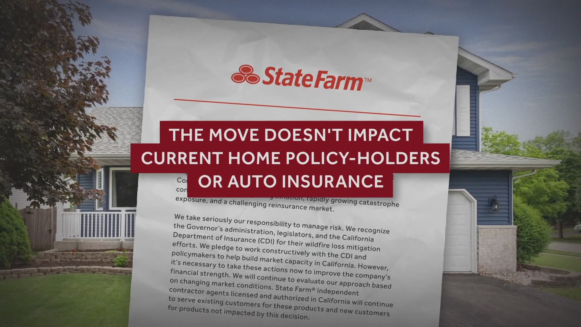 The biggest U.S. home insurance, State Farm, has stopped accepting new applications for people living in California.