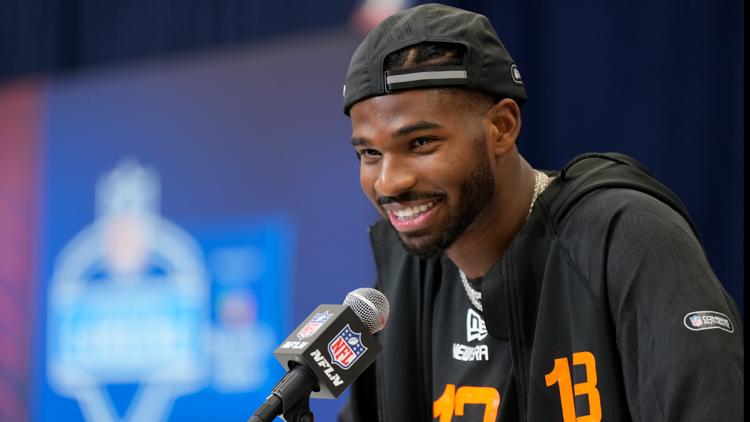 Sheuder Sanders slide ends: Cleveland Browns select him in 5th round |  9news.com