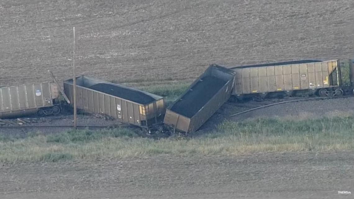 Train derailment east of the Denver metro area near Bennett | 9news.com