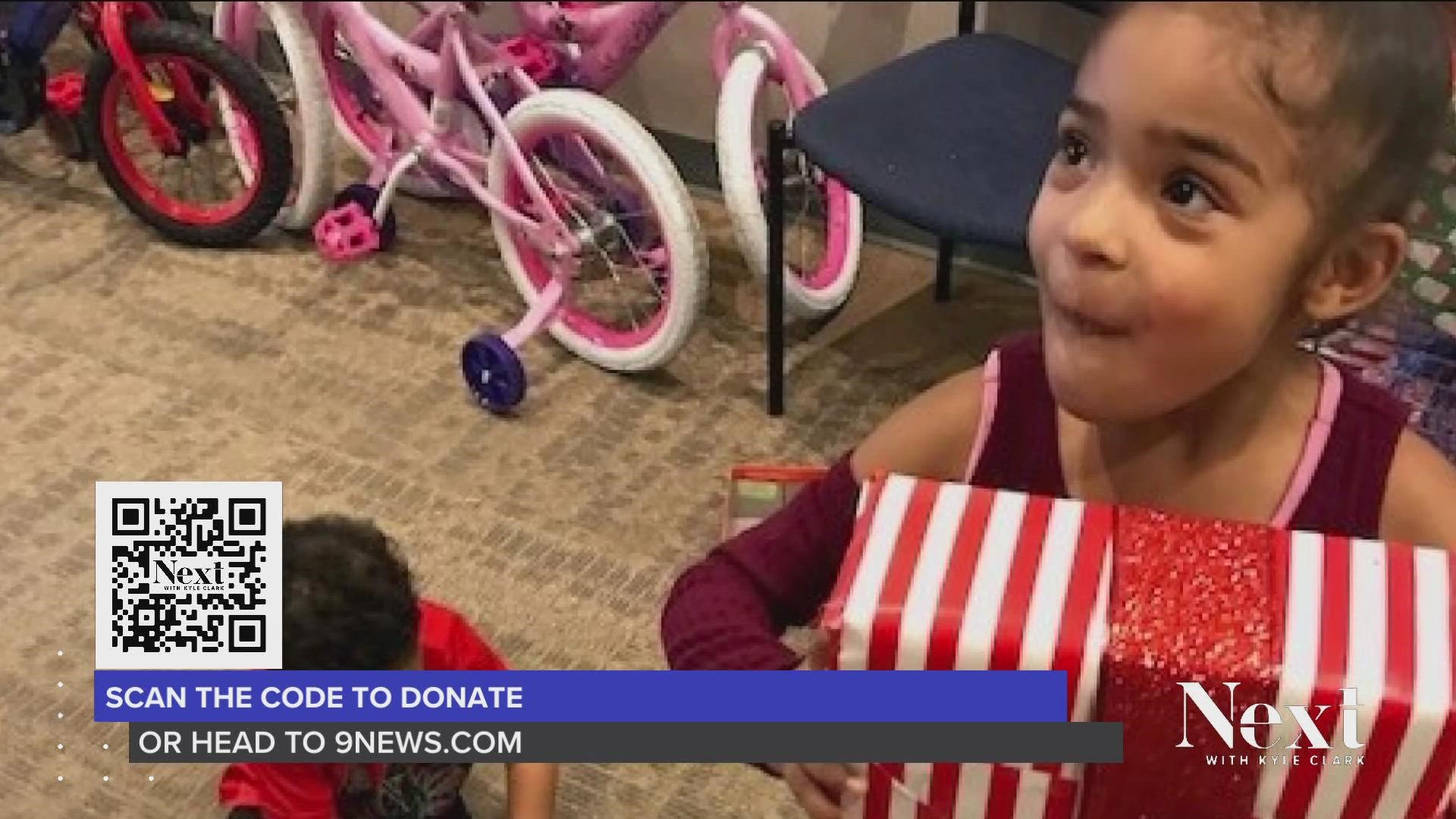 We’re helping the non-profit Friends of Denver Housing Authority with its goal to buy a holiday gift for every kid they serve.
