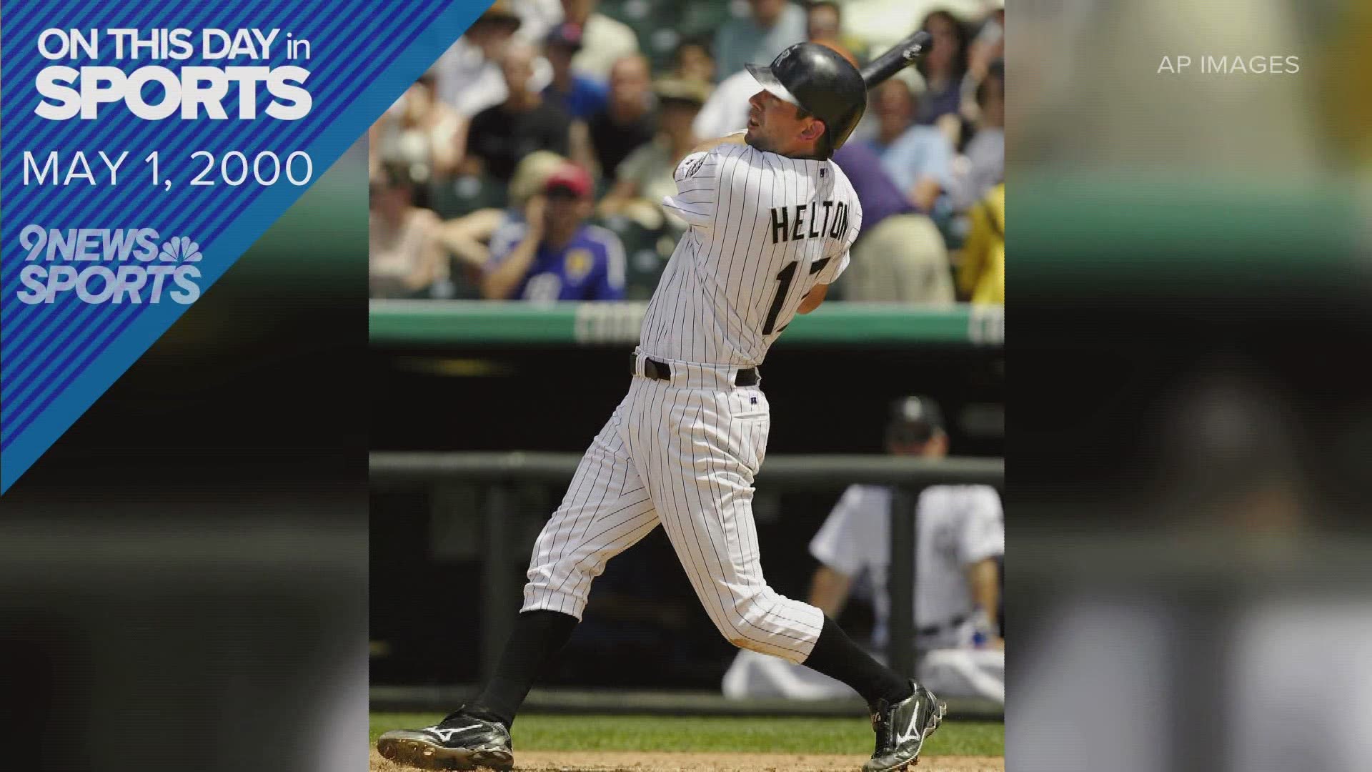 On May 1, 2000 Colorado Rockies infielder Todd Helton homered three times against the Montreal Expos at Coors Field.