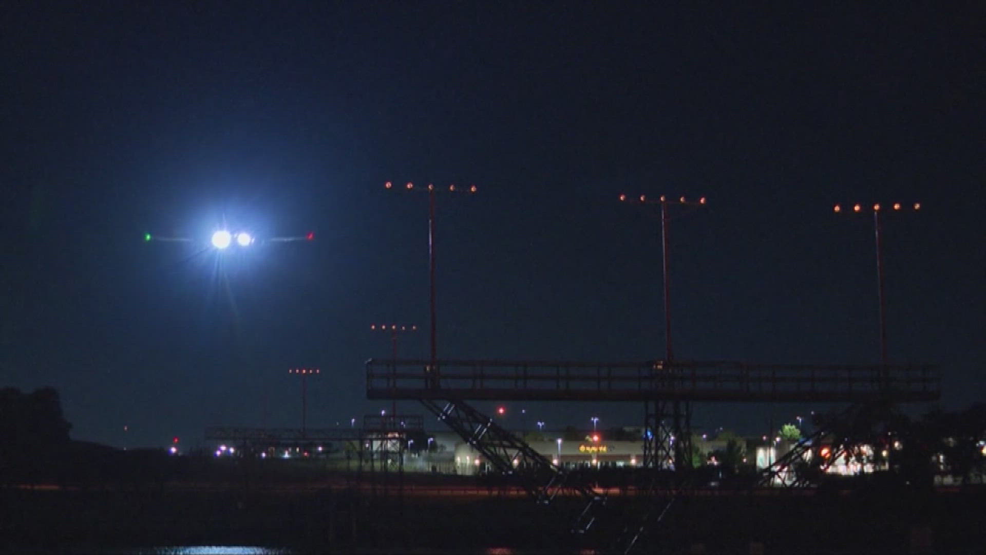 Authorities in Dallas say the bullet hit the right side of the plane as it was taxiing.