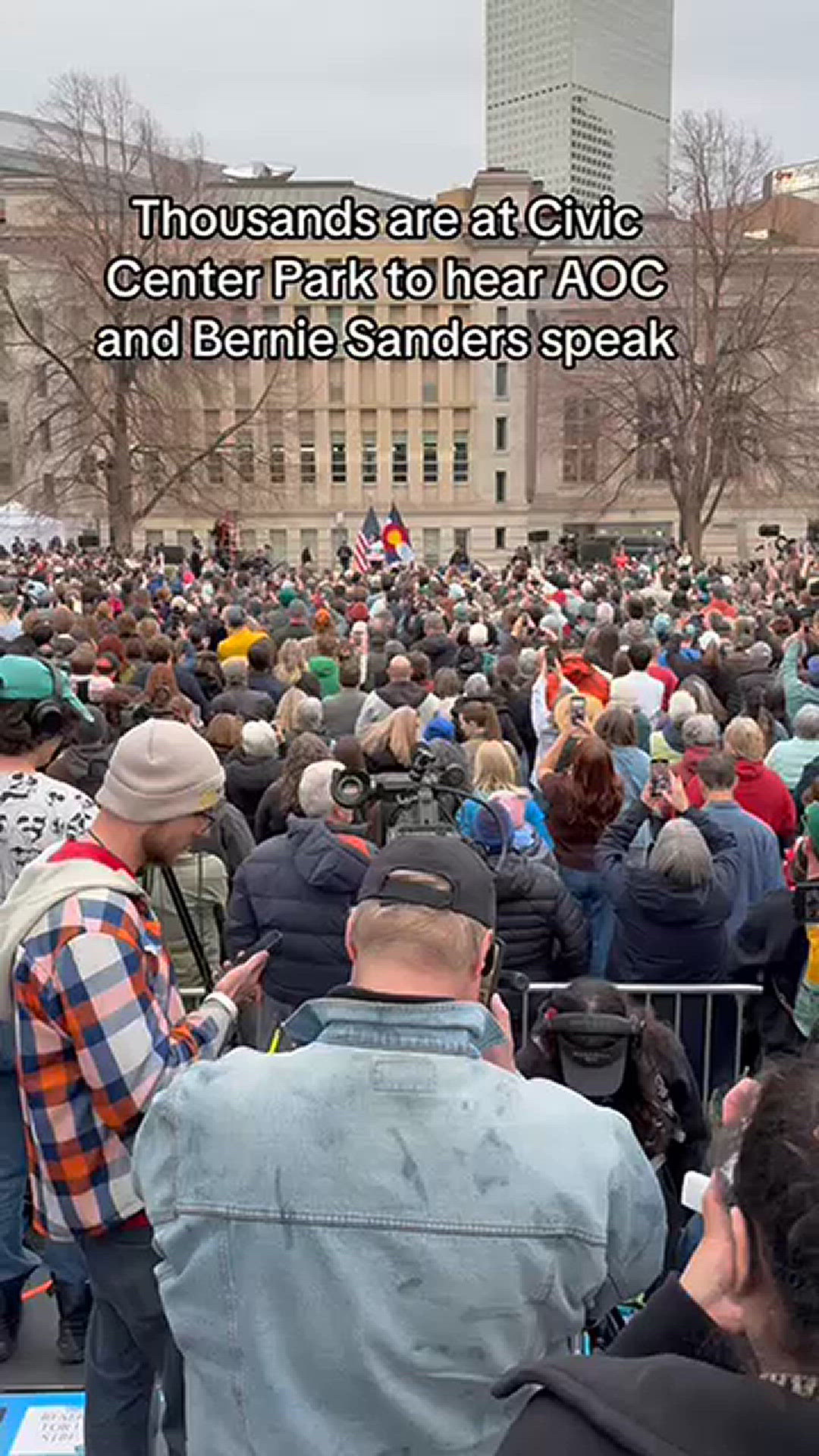 People started lining up three hours before the gates opened, many saying they felt desperate to hear a message of resistance and hope.