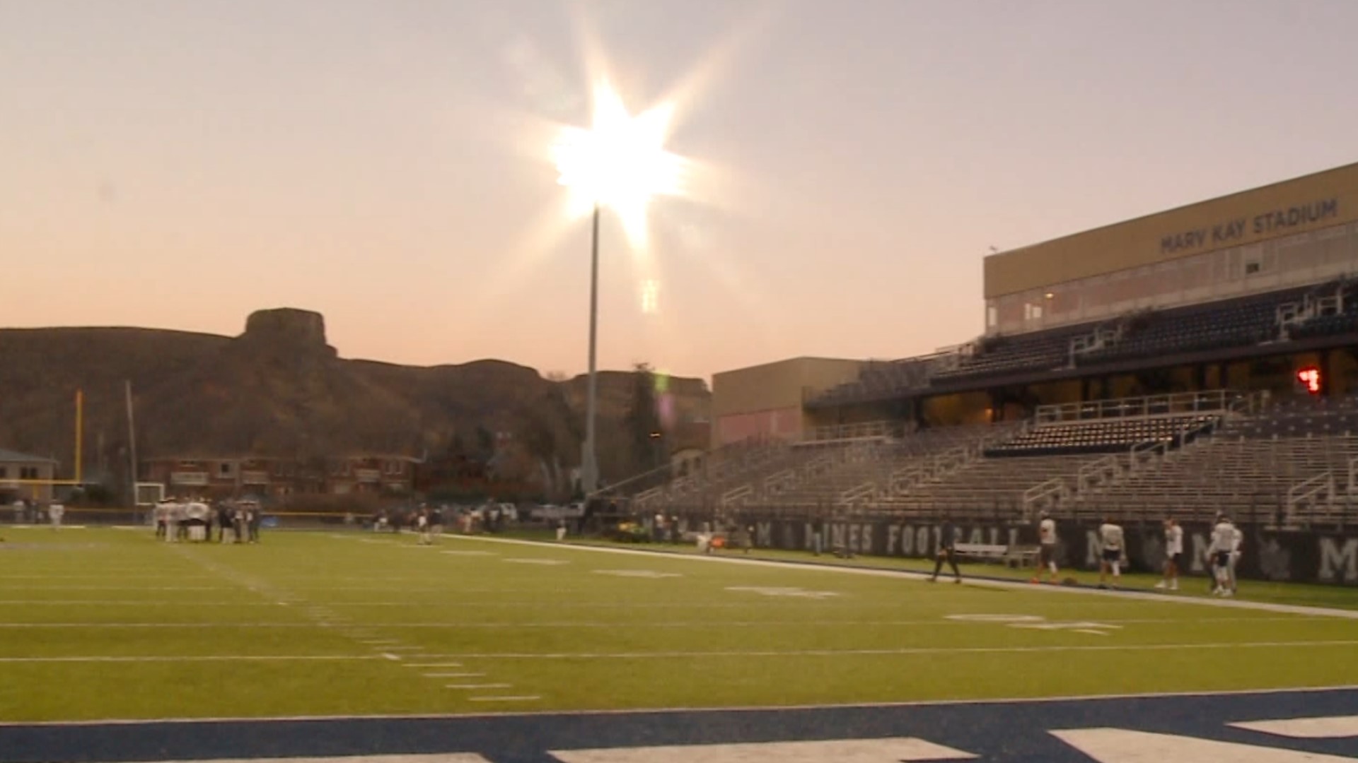Head coach Pete Sterbick and the No. 1 ranked Colorado School of Mines football team prepare to take on Augustana in the playoffs this Saturday.