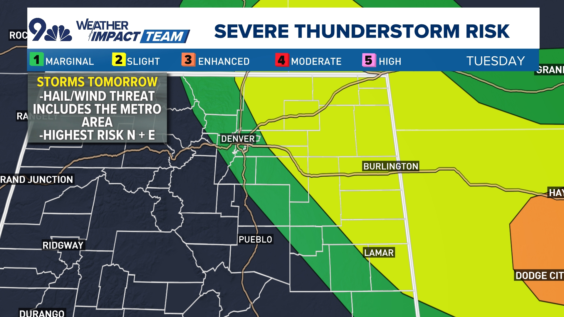 Possible severe storms for north and east Colorado on Monday afternoon ...