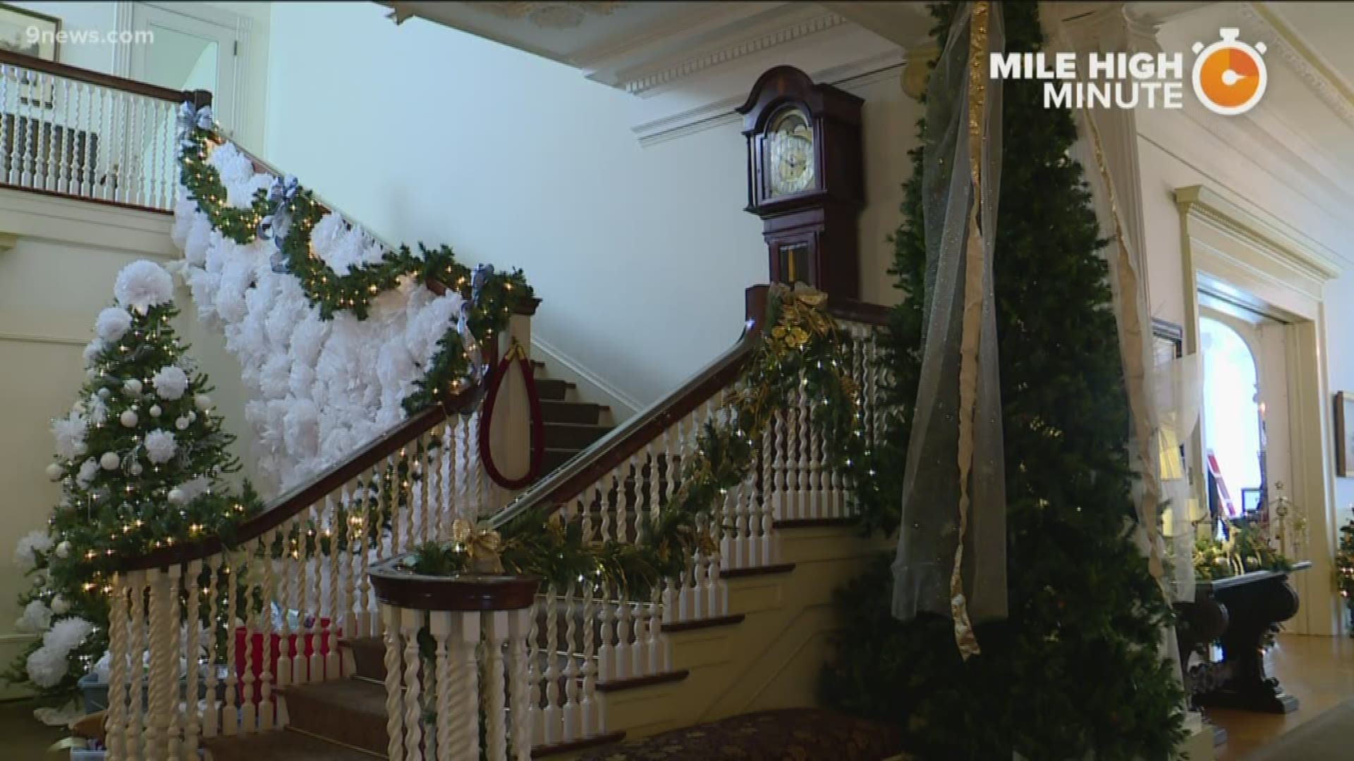 The theme for the 2019 holiday decor at the Colorado governor's mansion is Naturally Colorado. There are six decorated rooms you can visit.
