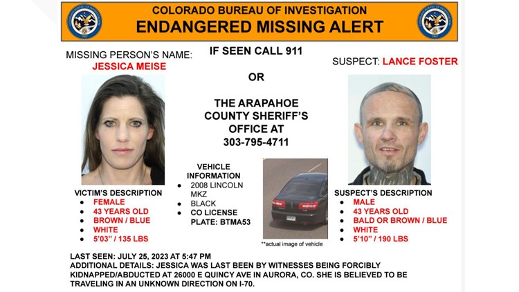 Woman reportedly kidnapped by ex-boyfriend in Aurora, deputies say