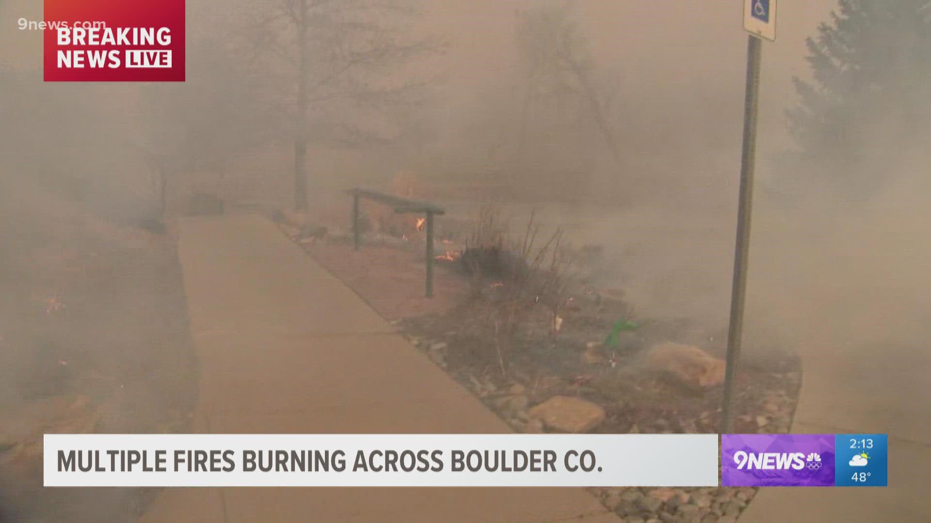 The Boulder Emergency Operations Center was activated to respond to multiple fires reported in Boulder County after extremely strong winds brought down power lines.