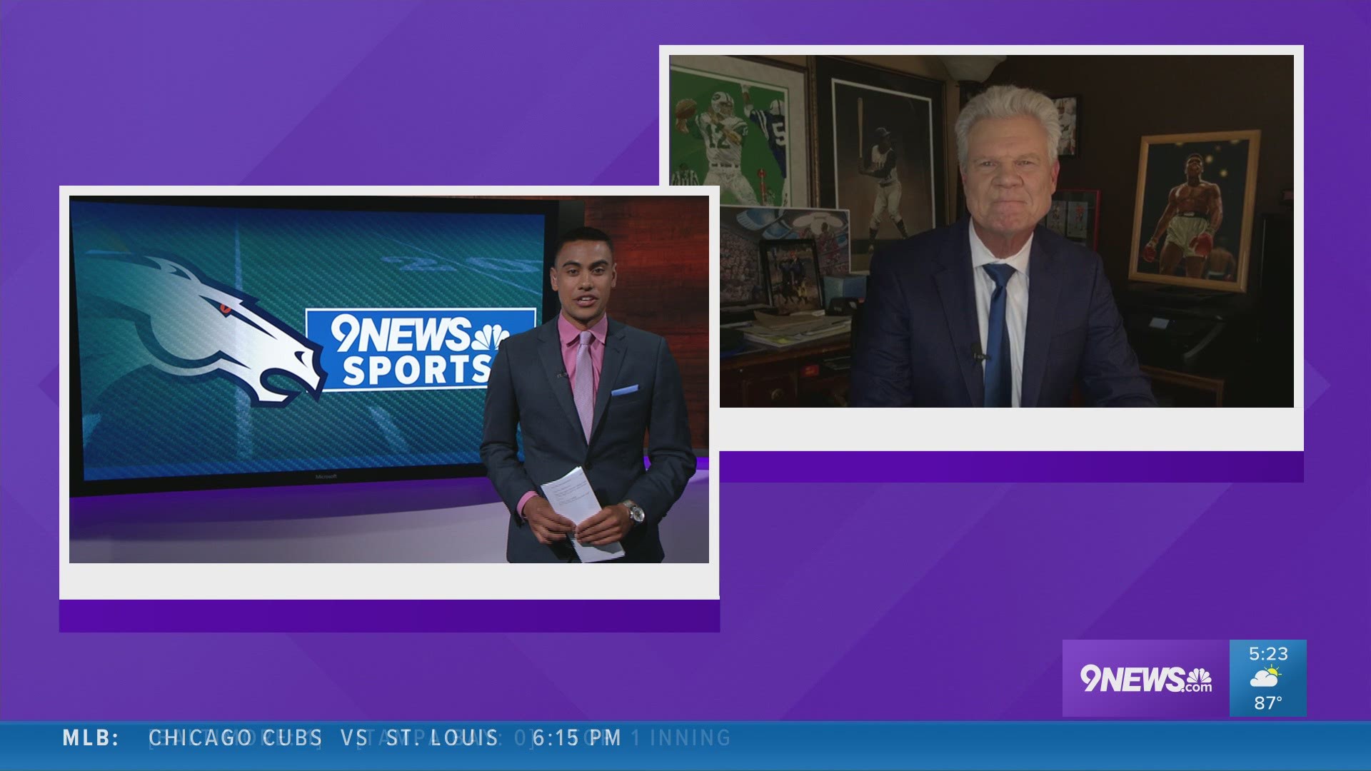 Klis joined 9NEWS sports anchor Jacob Tobey to discuss Aaron Rodgers, Von Miller, Courtland Sutton, John Elway and more.