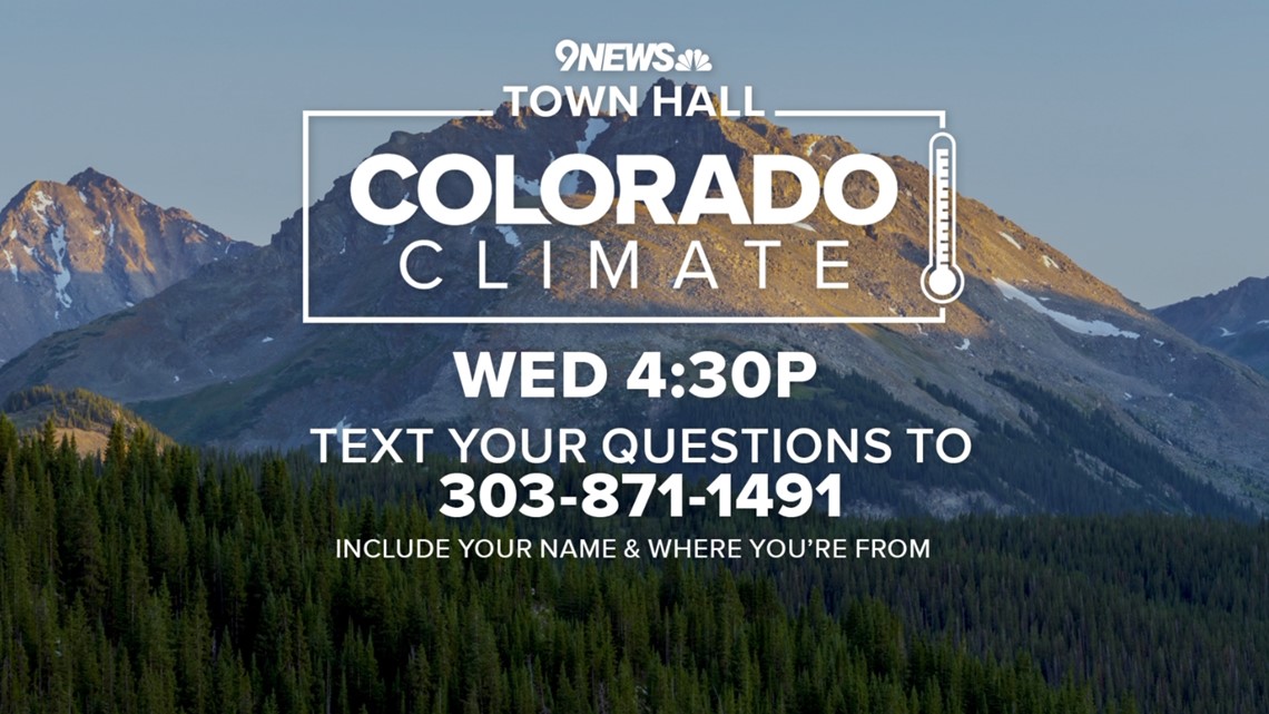 9NEWS menjadi tuan rumah balai kota perubahan iklim Colorado Rabu