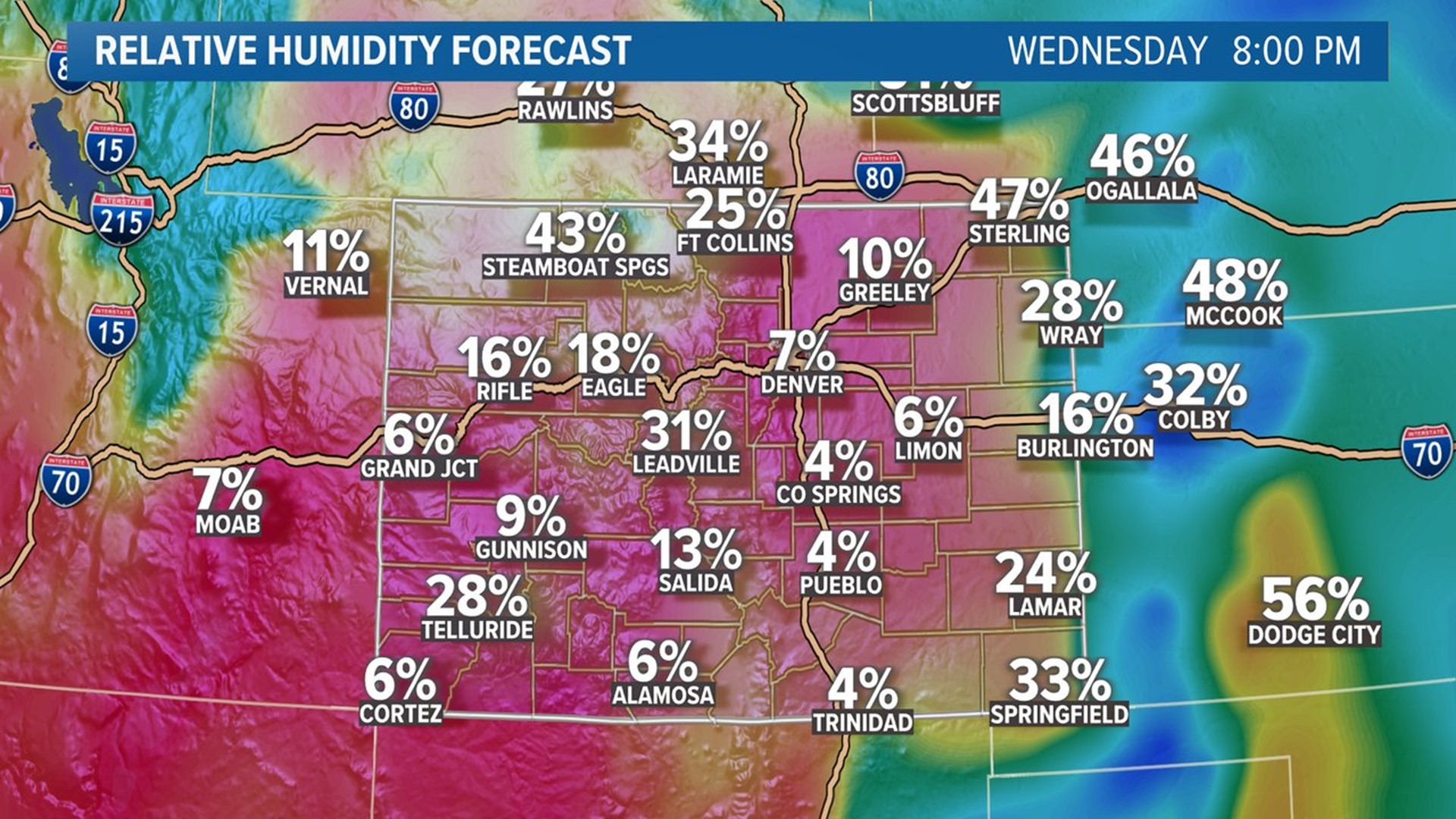 Colorado's dry weather will make for high fire danger this week | 9news.com