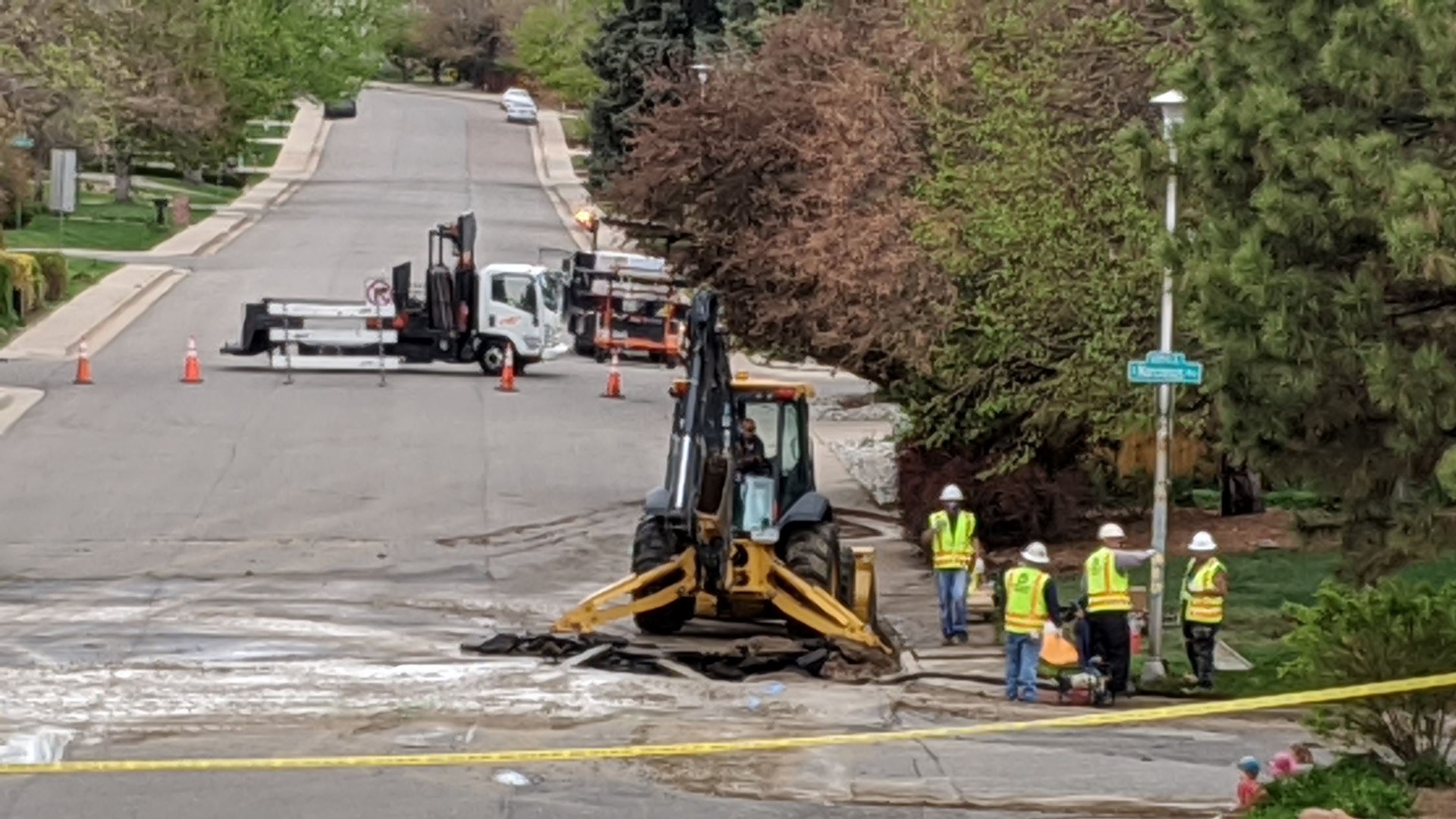 Water main break in Denver neighborhood | 9news.com