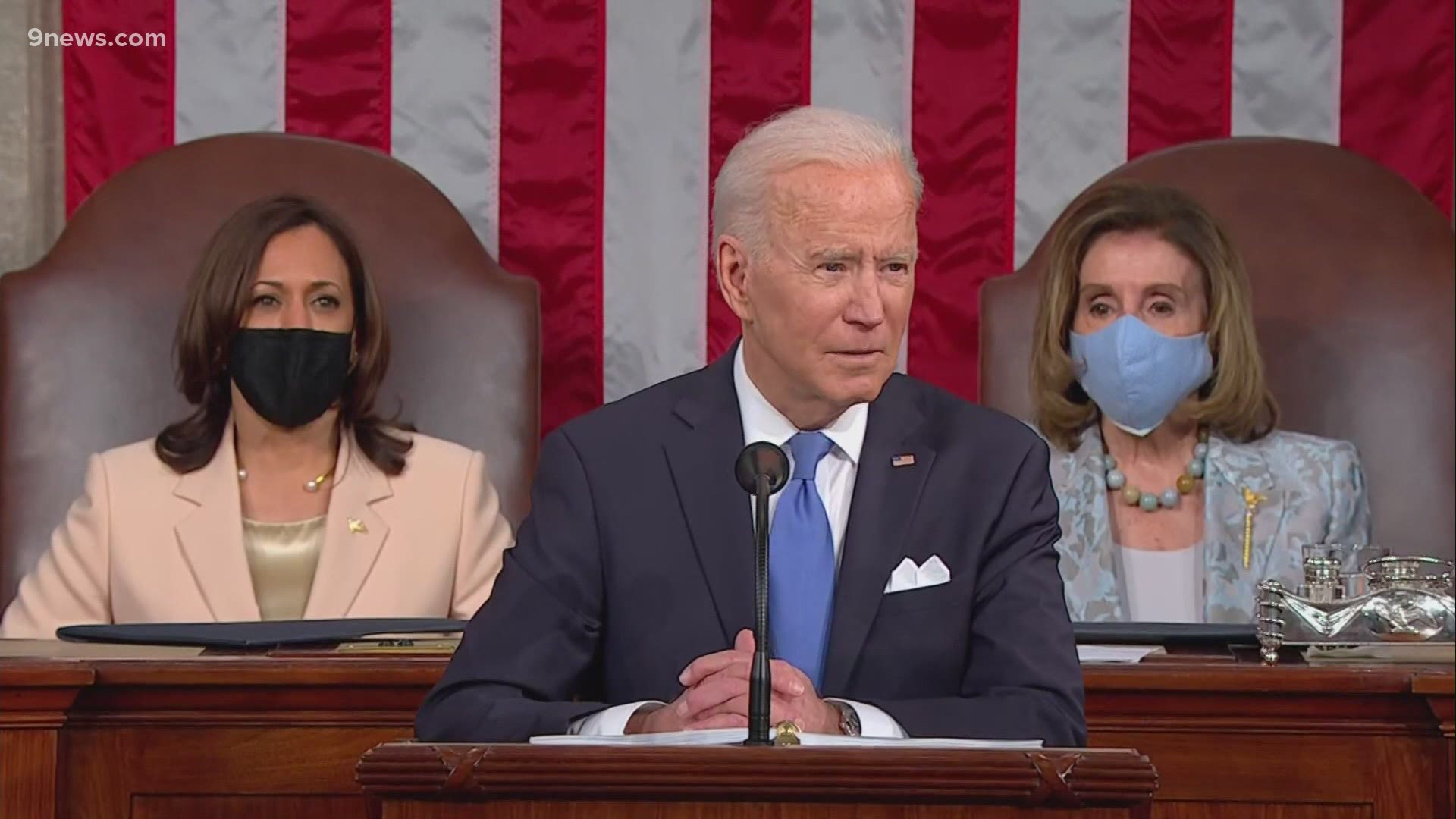 Biden has used his first address before a joint session of Congress to make the case that his administration has made progress during his first 100 days in office.