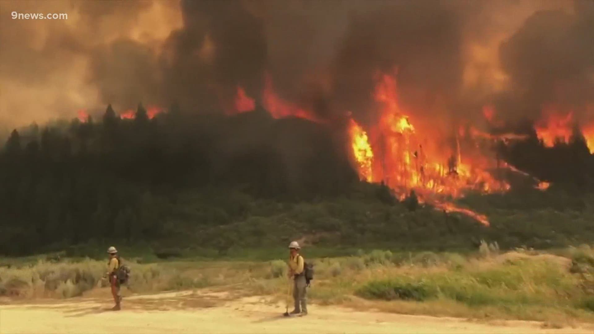 Governor Polis said Tuesday 3 of the 4 big wildfires were likely caused by humans.