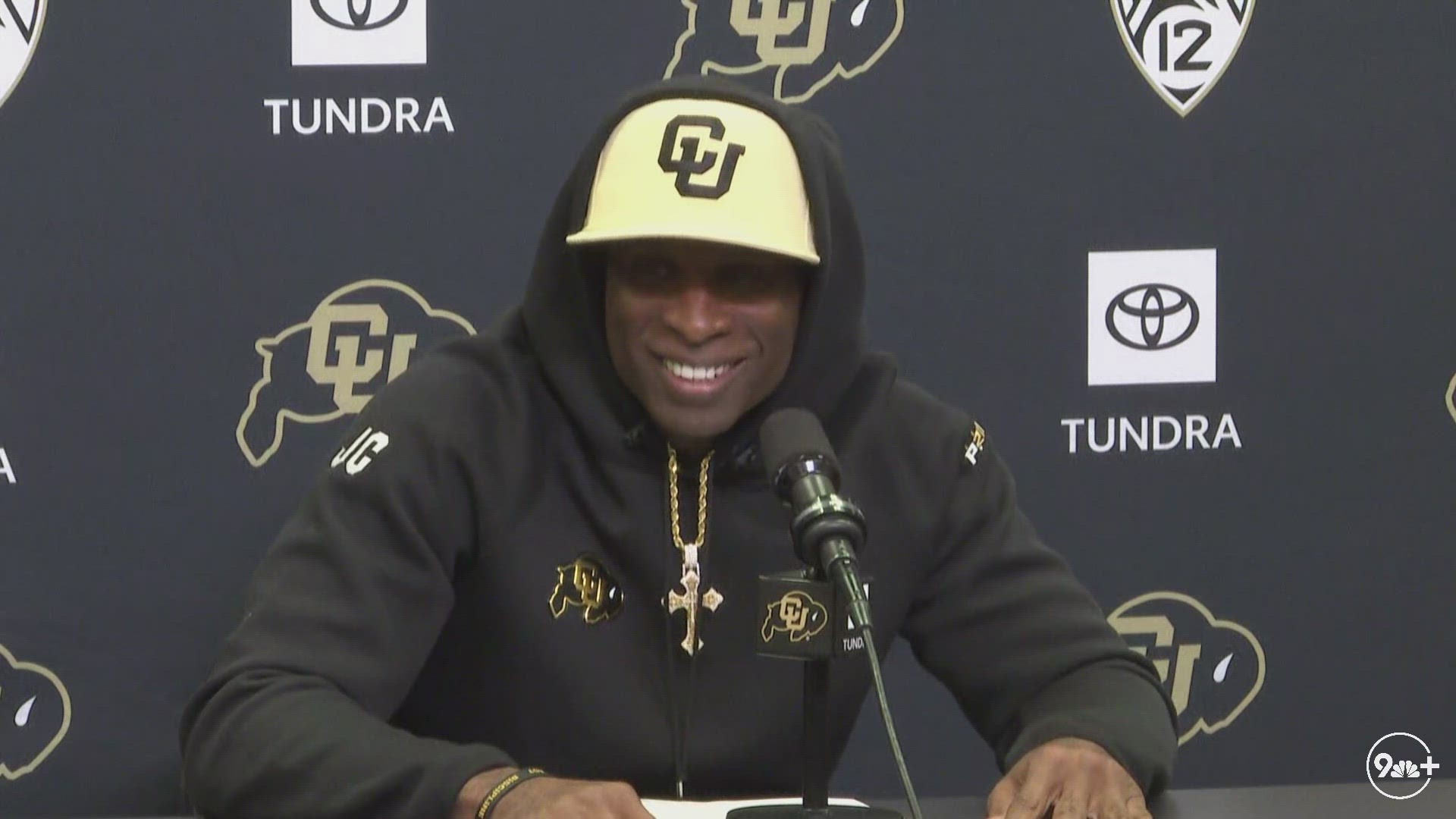 Deion Sanders held his weekly news conference as his Buffaloes football team prepares for its final game of the 2023 season.