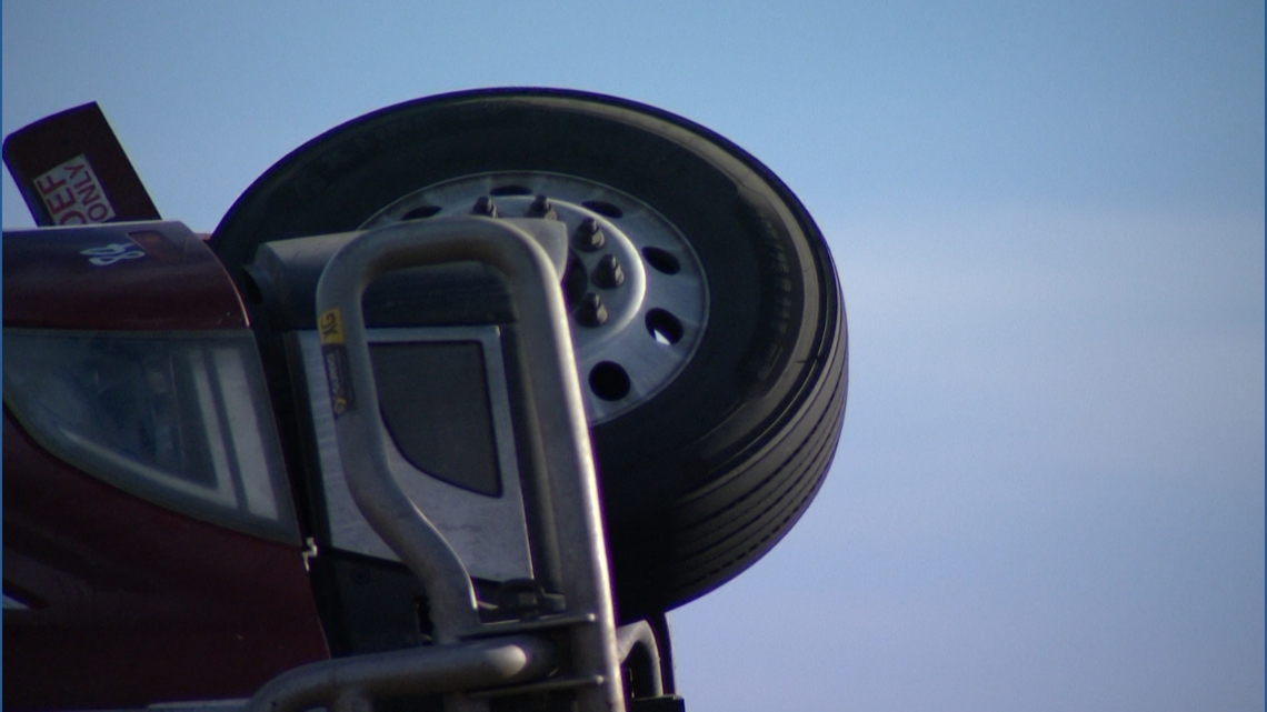 'We have never seen anything like this': Tow crews race to clear overturned semis after winds batter northern Colorado