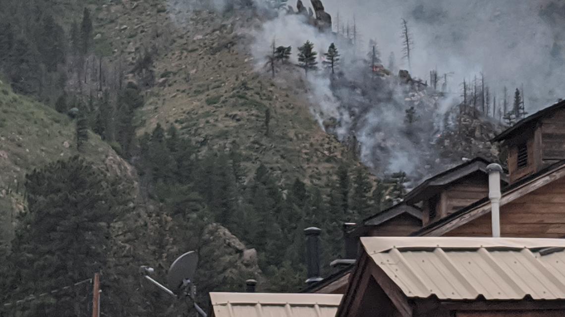 Crews battle wildfire in Poudre Canyon in Larimer County
