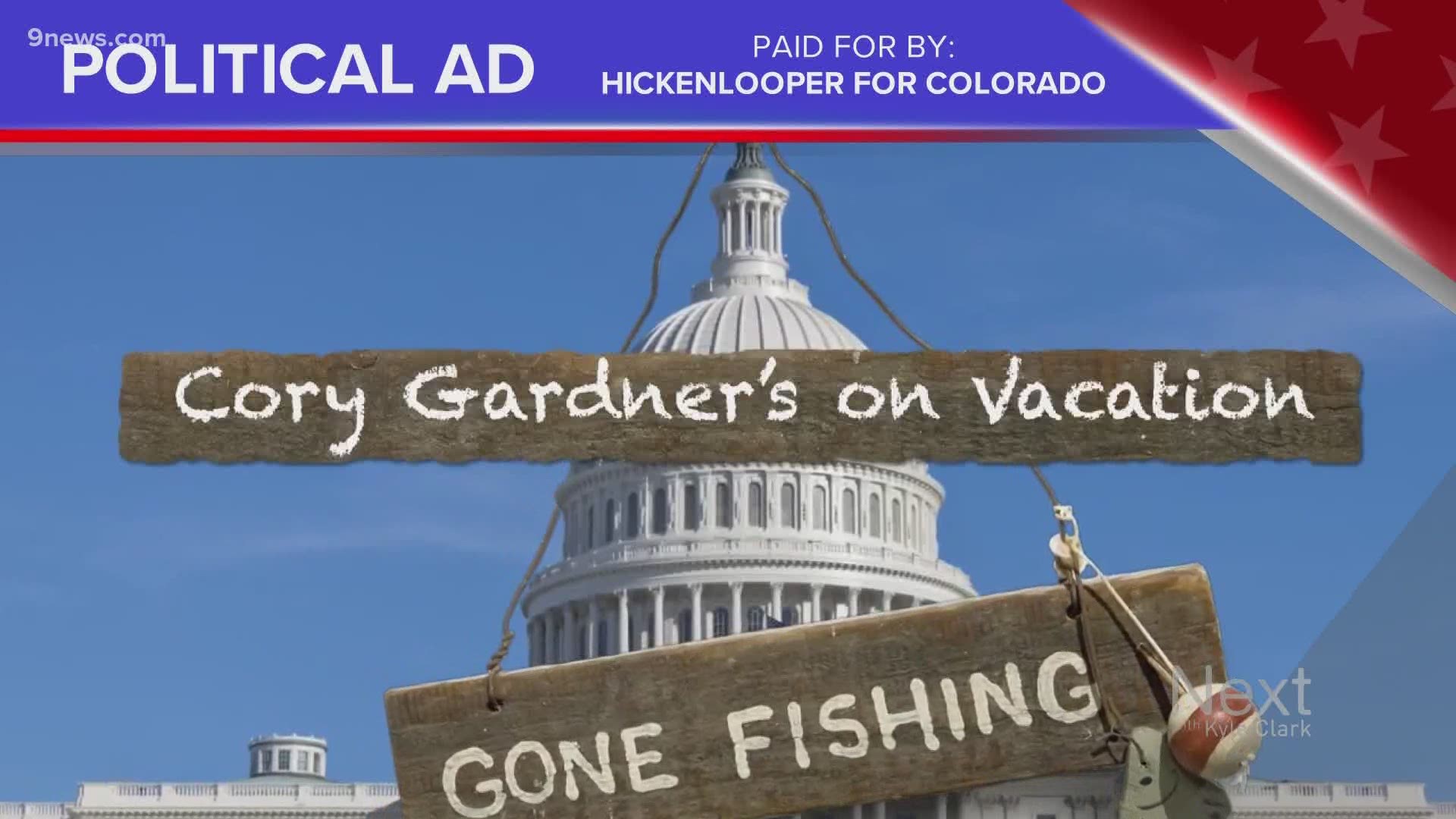 He's campaigned on not being a negative campaigner, yet Democrat John Hickenlooper paid for what appears to be his first negative ad against Republican Cory Gardner.