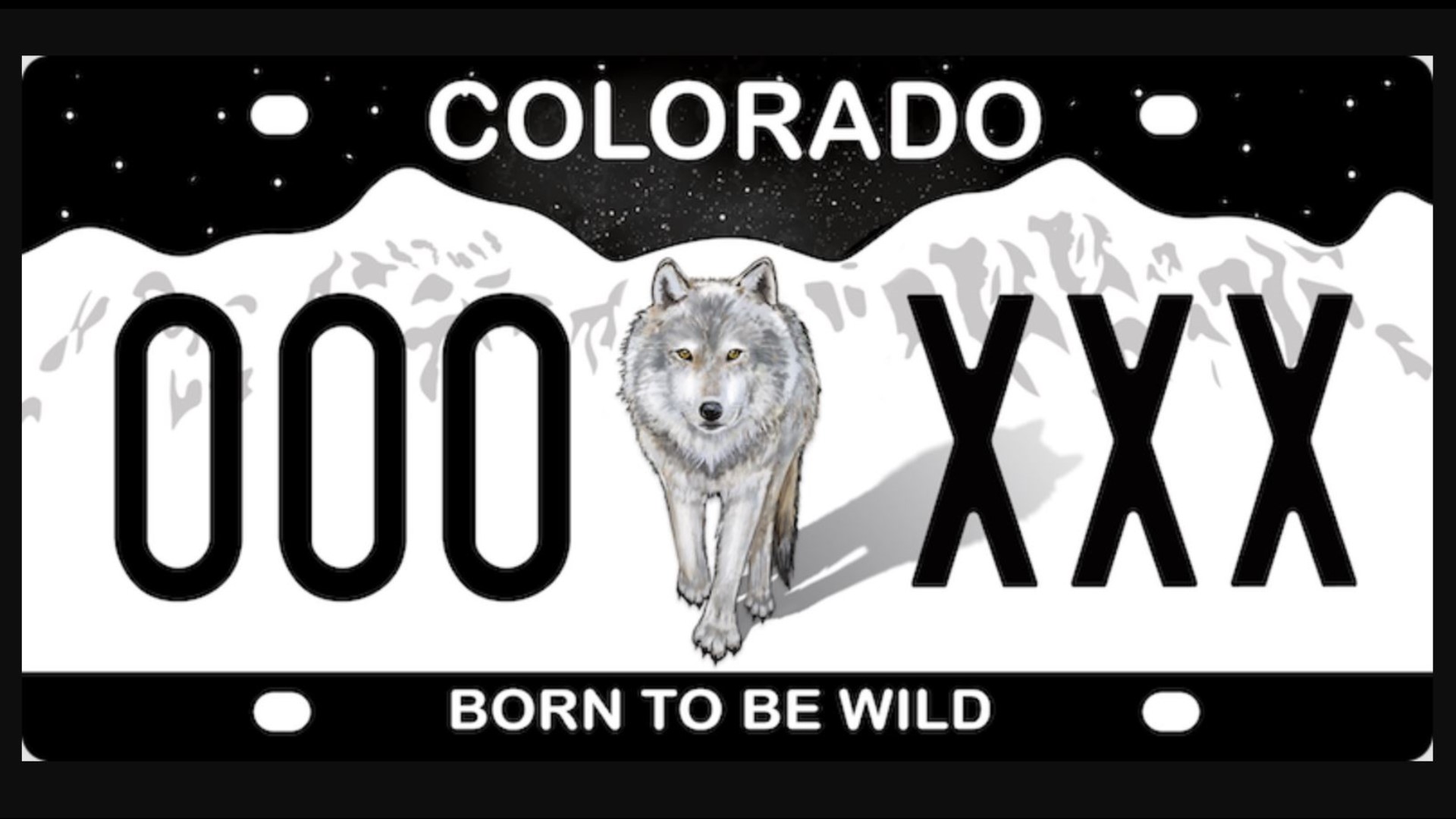 New Colorado wolf license plate raises money to mitigate conflict