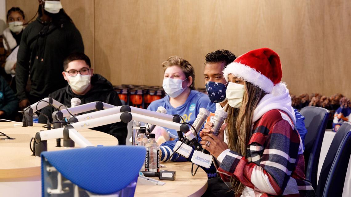 Another photo of Russ and Ciara at Children's Hospital Colorado