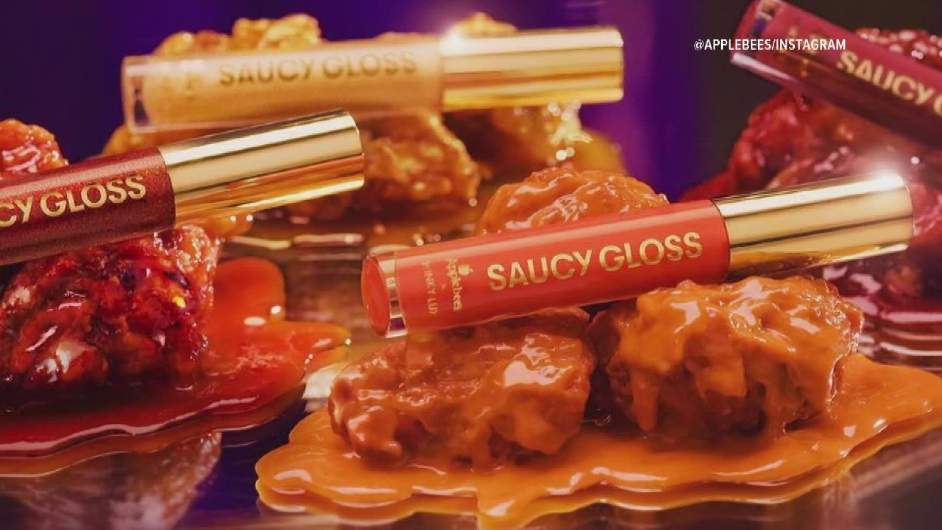 Applebess has teamed up with a cosmetics company to create a collection of four lip glosses inspired by wing sauces.