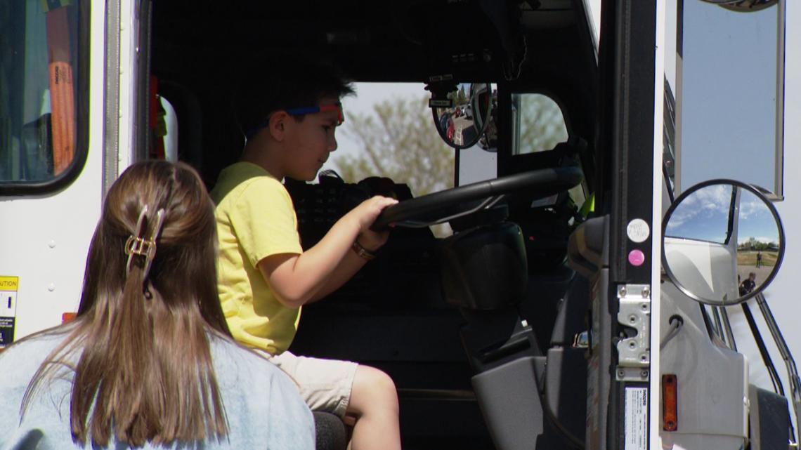 Waste Management brings garbage truck to Denver preschool for Earth Day sustainability lesson