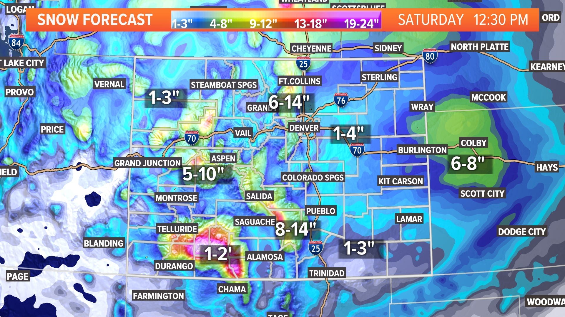 How much snow to expect in Denver and when it will start | 9news.com