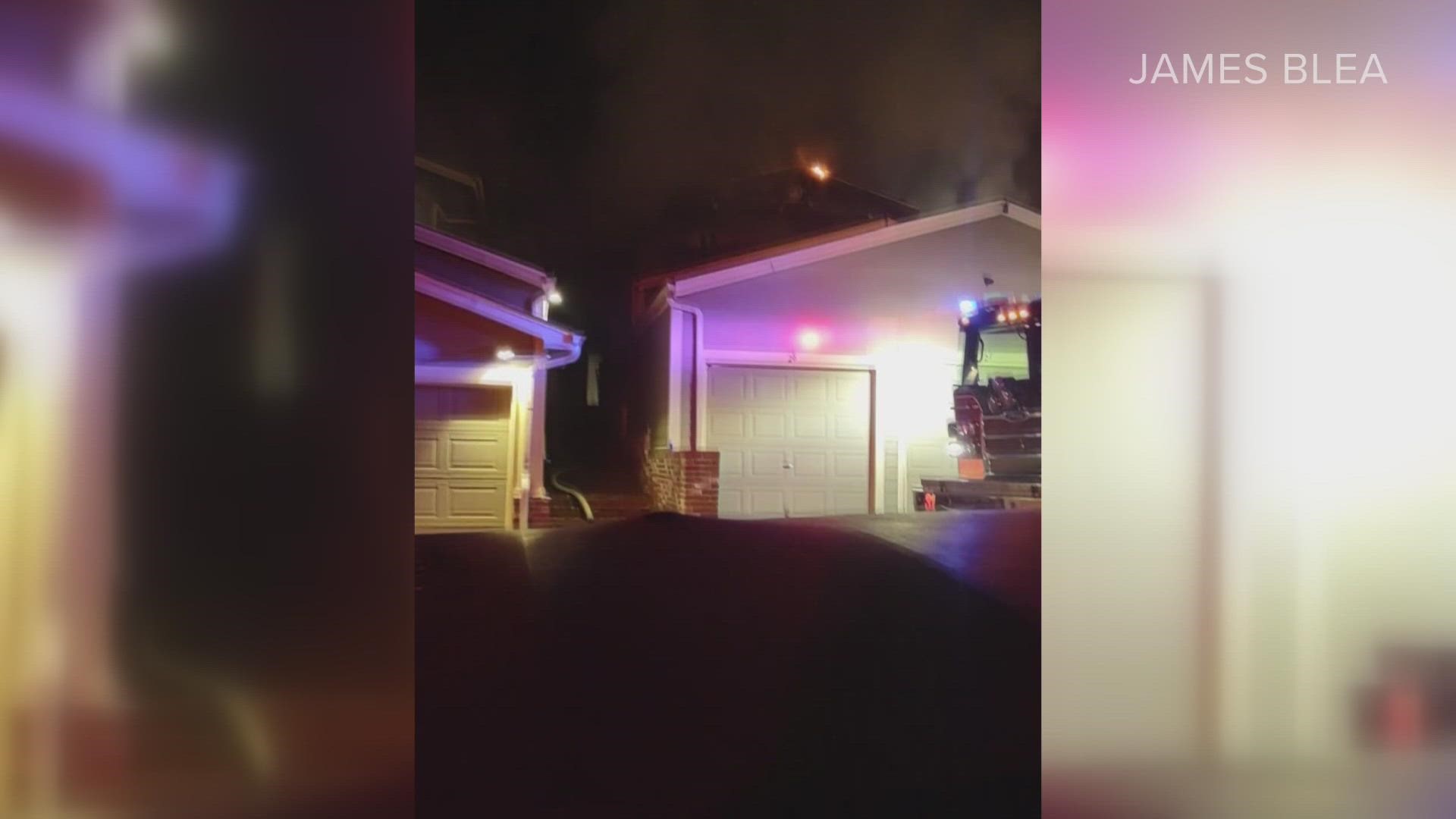 Golden Police is looking for a person of interest following an incident at a townhome, after which the building then caught fire.