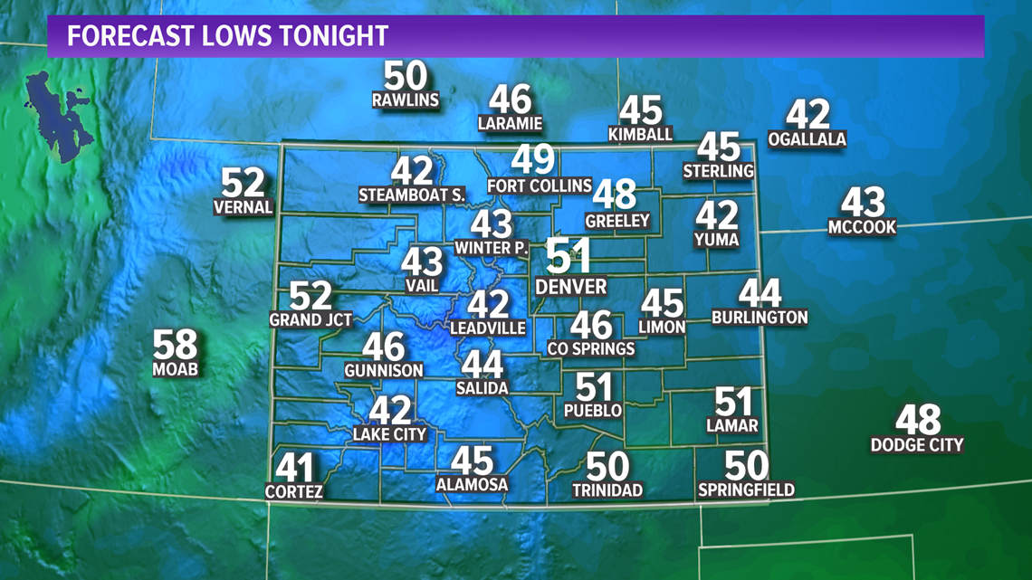 Denver, Colorado, Front Range weather forecast