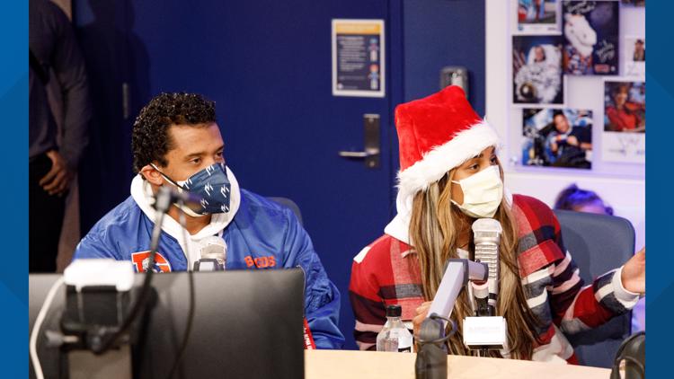 Russell Wilson, Ciara celebrate the holidays at Children's Hospital Colorado