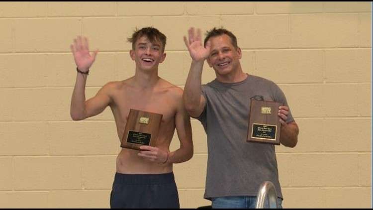 Evergreen's Kian Smith earns first place at the 4A state diving championships