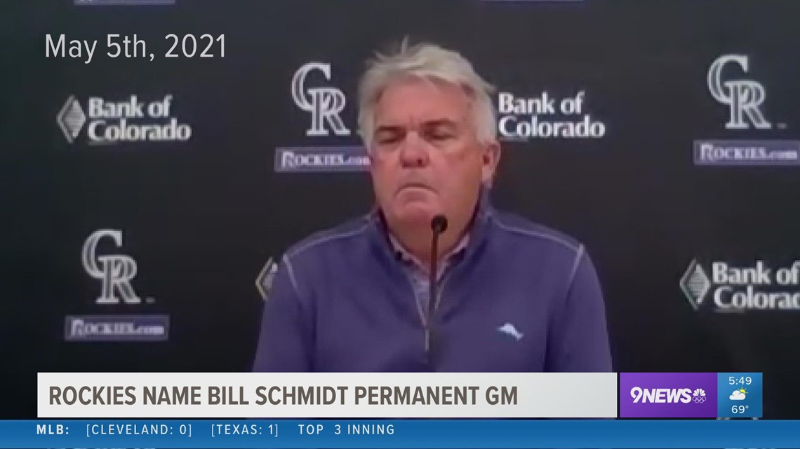 Rockies name Bill Schmidt full-time general manager, remove interim tag