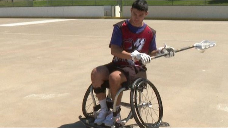 Former high school lacrosse athlete gets second chance with wheelchair league