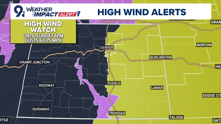 Weather Impact Alert: Snow and wind returning to Colorado on Saturday ...