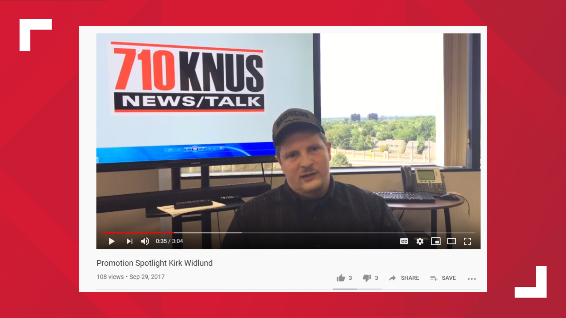 710KNUS producer Kirk Widlund denied any connection to neo-Nazi social media posts that have been attributed to him.