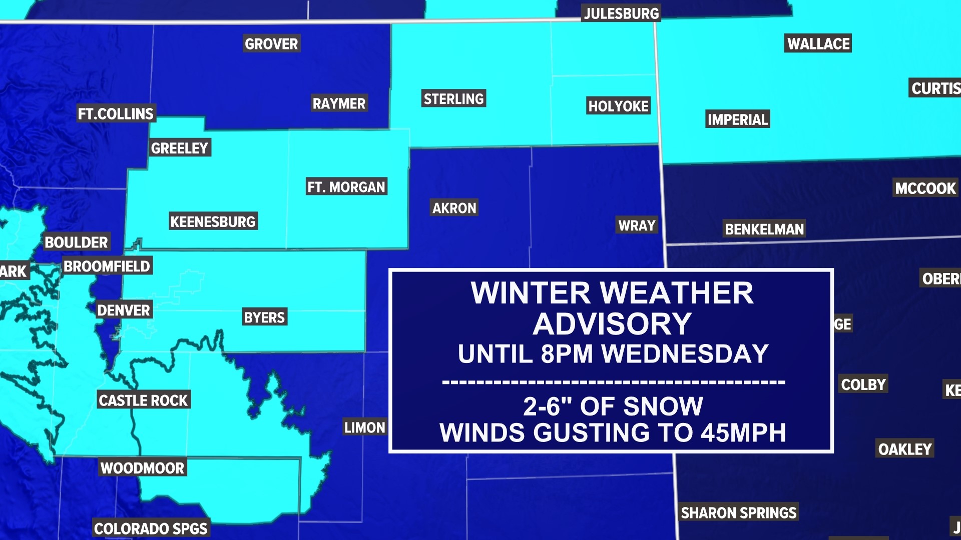 How much snow to expect as arctic winter cold front hits Colorado ...
