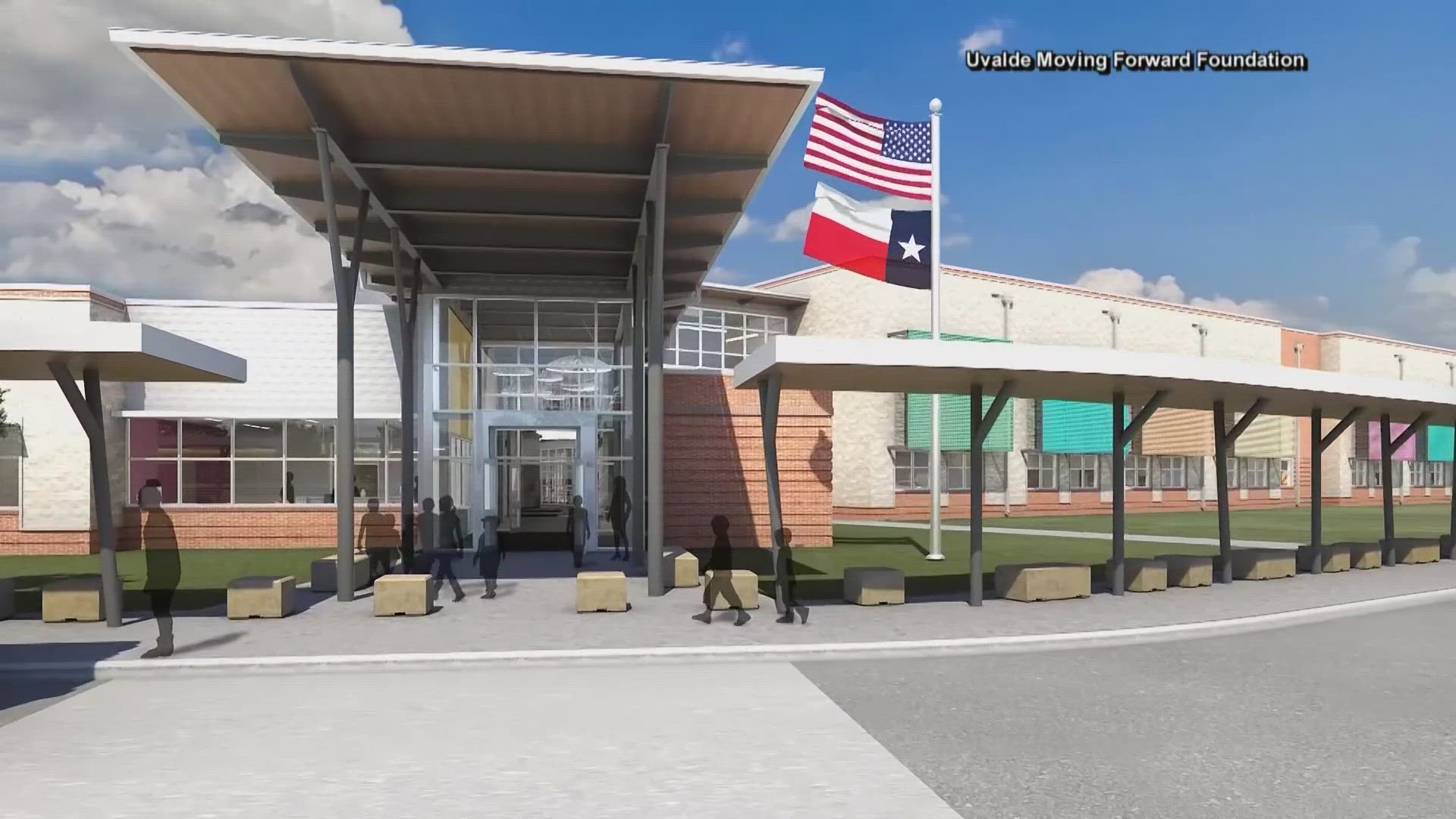 Officials in Uvalde, Texas are working to move forward with a new elementary school after the deadly school shooting last may.