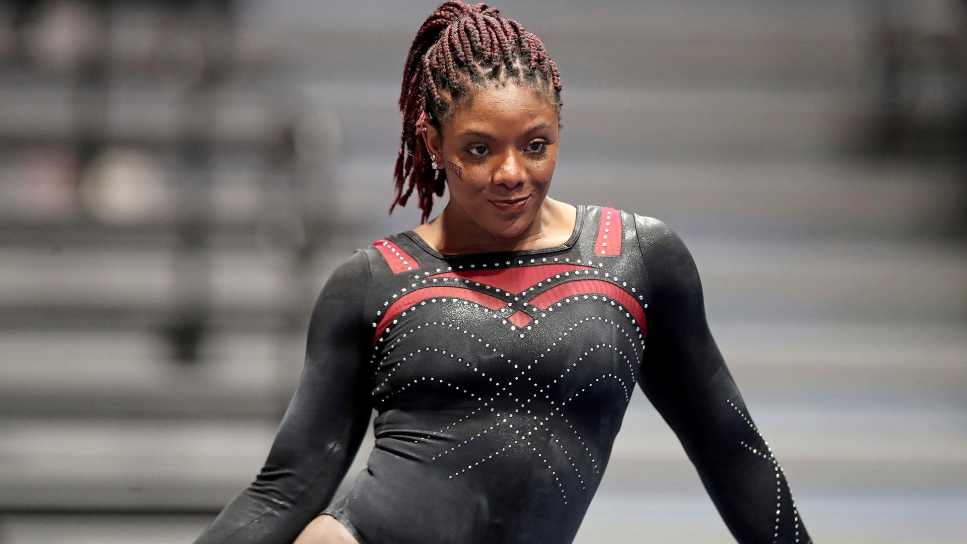 Lynnzee Brown performed professionally on Simone Biles' Gold Over America Tour this summer before returning to DU for her fifth season.