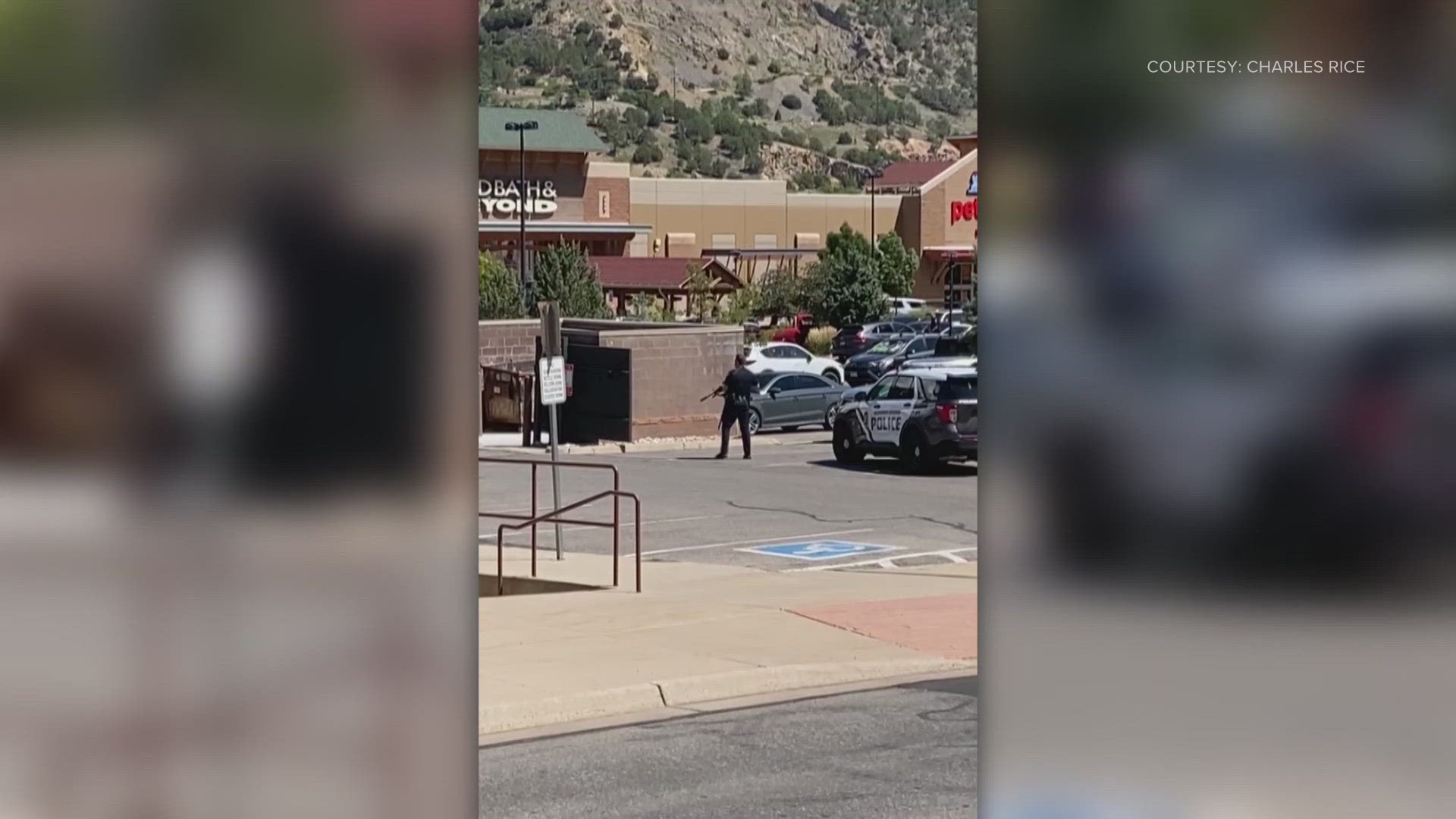 The shooting happened Monday afternoon in the parking lot of the Glenwood Meadows shopping center.