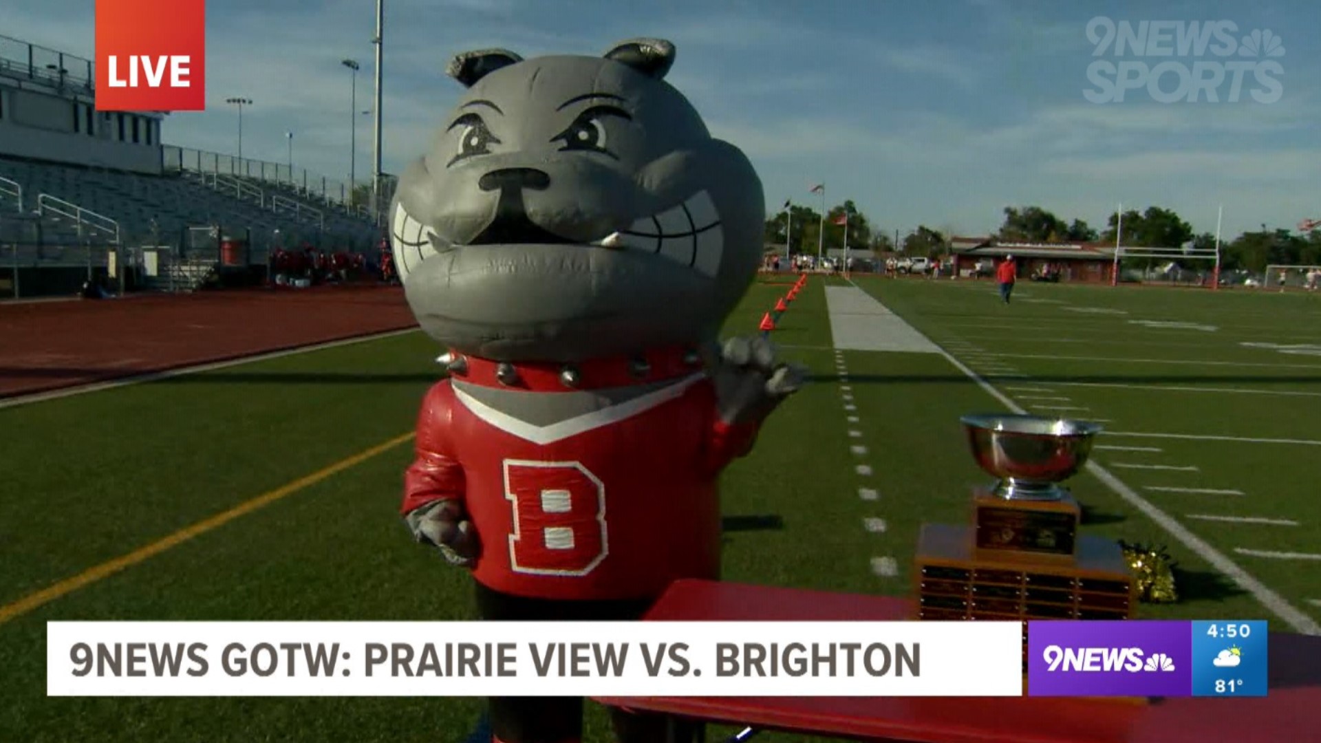 The Brighton Bulldogs host the Prairie View Thunderhawks in a rivalry game for the Superintendent's Cup on Friday night.