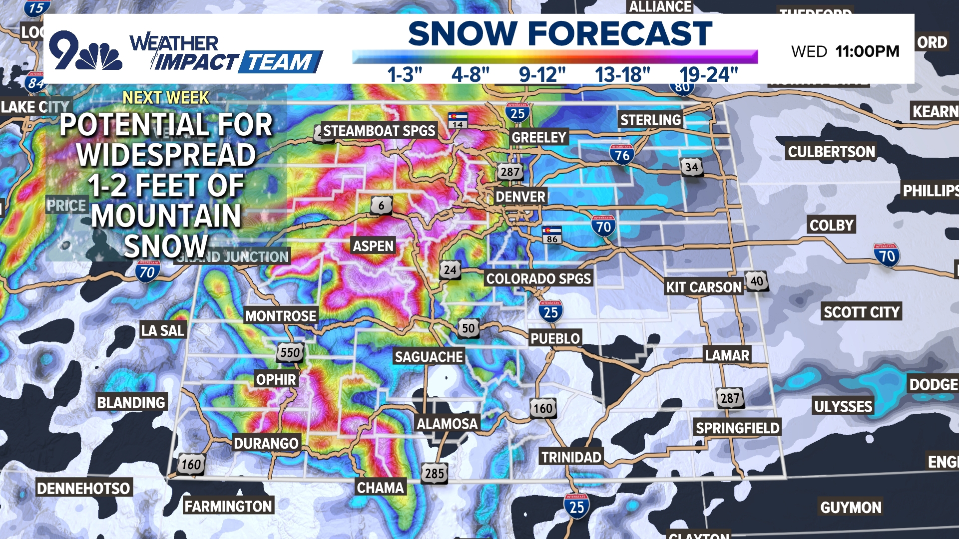 We're looking at some beautiful late fall weather along the Front Range over the next few days ahead of some potentially very active weather starting on Sunday.