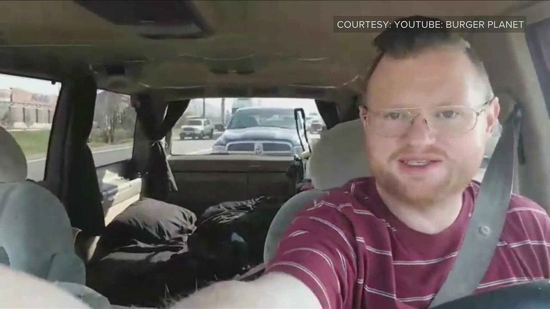Moments before Thursday's fiery crash on Interstate 70, Josh McCutchen was live streaming on YouTube while driving when a truck flew past him. Soon after, he came across flames and smoke.