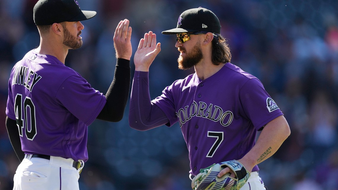 Hampson, Rodgers, Grichuk hit HRs, Rockies beat Nats 9-7 - WTOP News