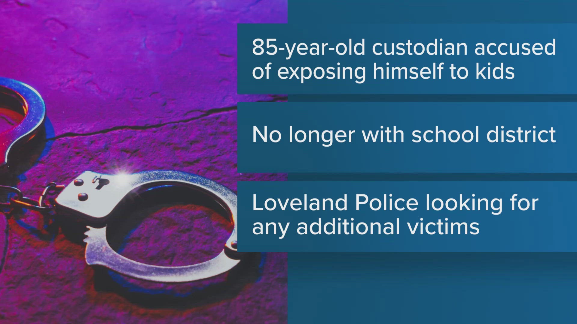 Indecent exposure case against former school janitor dismissed 9news com Indecent exposure case against former school janitor dismissed 9news com