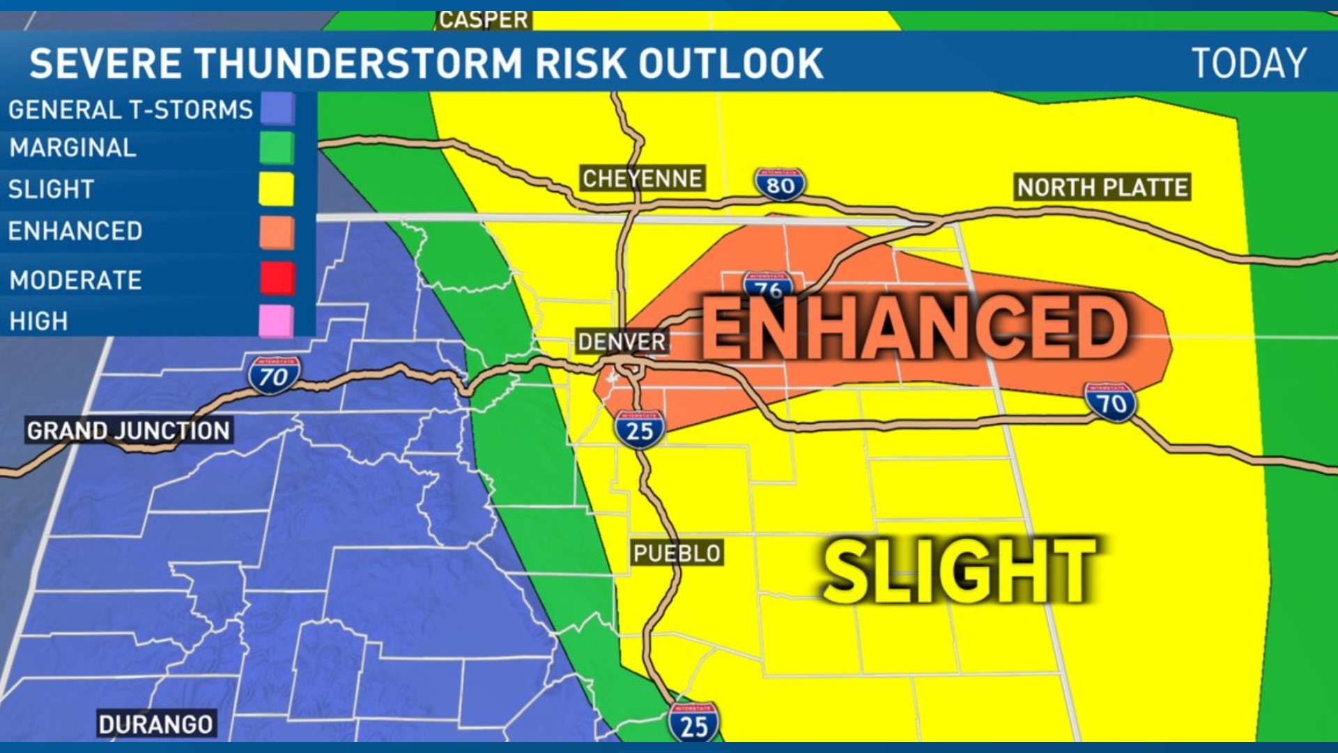 Severe weather in Colorado Tornadoes, hail, wind on Wednesday