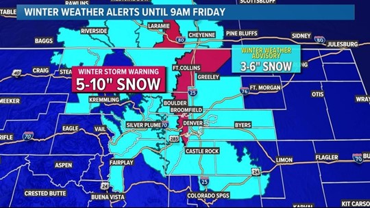 Colorado Winter Weather Advisories | How Much Snow Will We Get | 9news.com