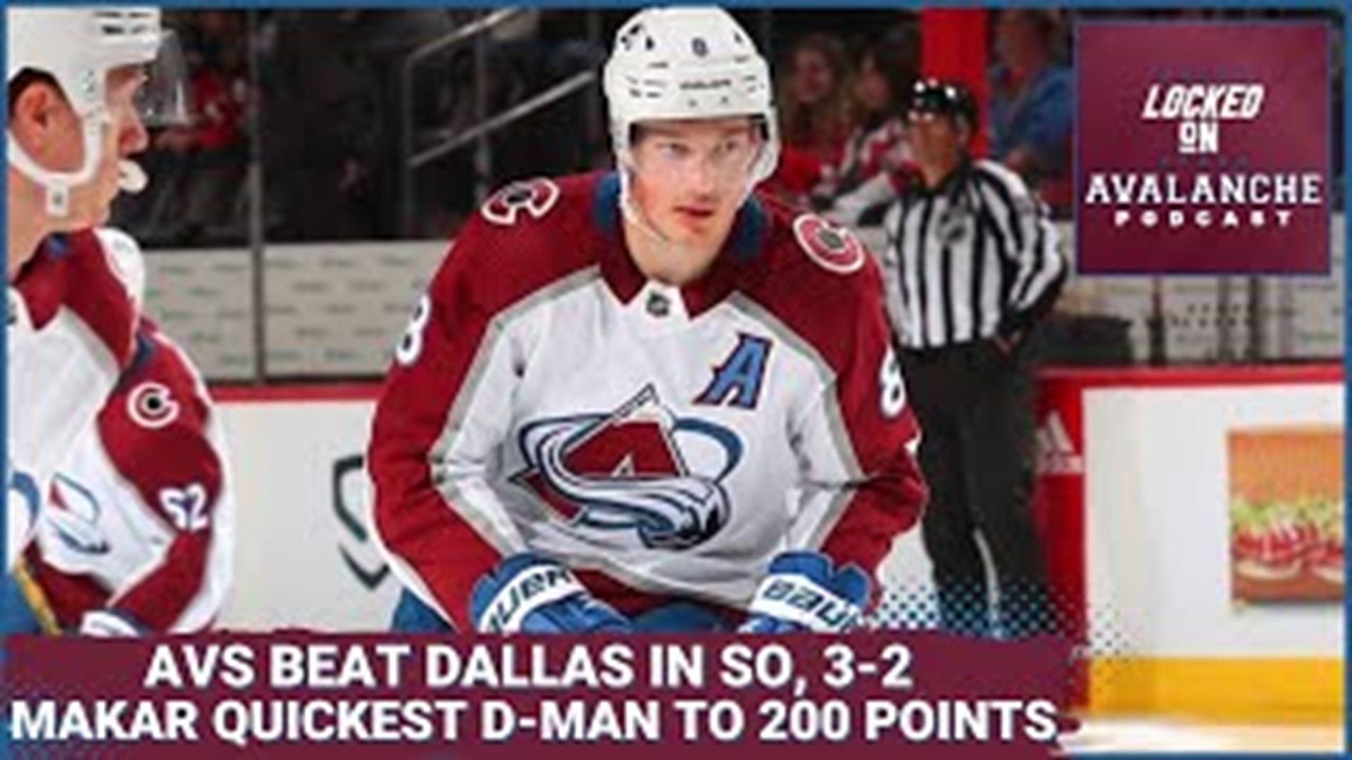 Makar recorded his 200th NHL point in his 195th game Monday night against the Dallas Stars.