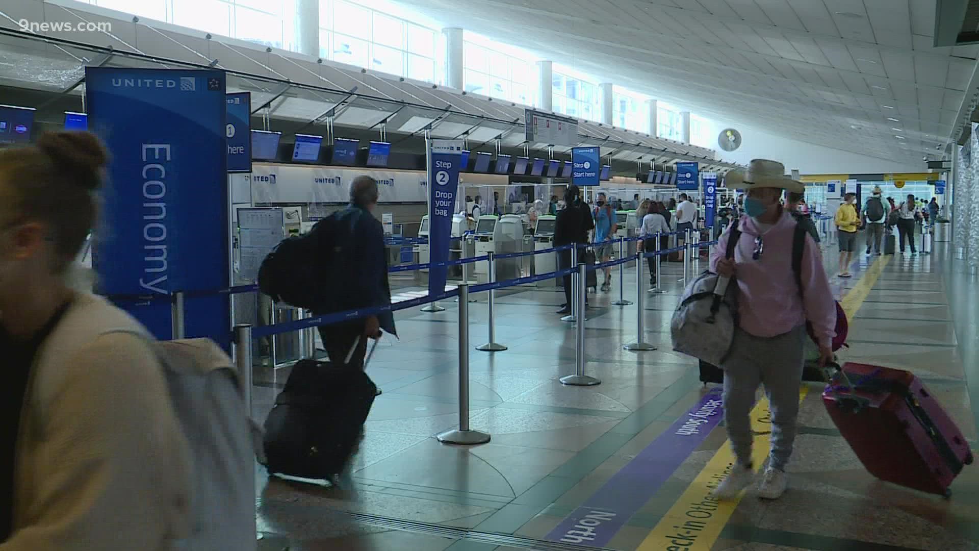 Travelers through DIA can expect longer wait times as TSA will have fewer lines open due to the work on the Great Hall Project.