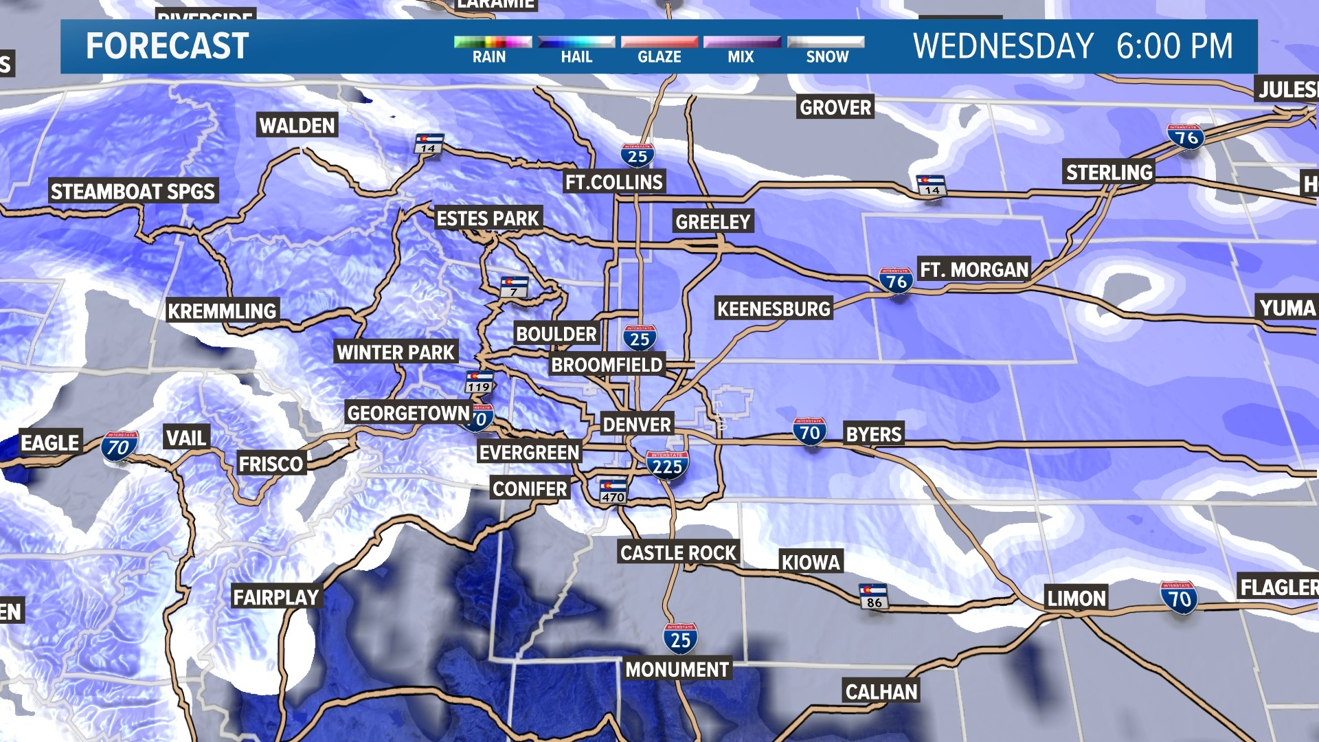 Local Forecast: Snow Wednesday In Denver | 9news.com